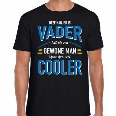 Deze kanjer is vader net als een gewone man maar dan veel cooler cadeau t-shirt zwart voor heren