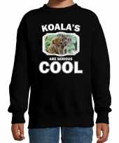 Dieren koala sweater zwart kinderen koalas are cool trui jongens en meisjes