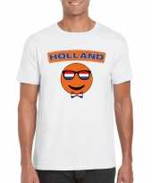 Holland coole smiley t shirt wit heren